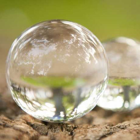 Rare Clear Asian Crystal Ball