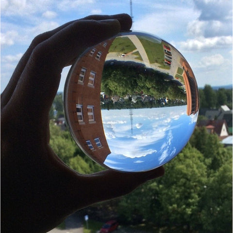Rare Clear Asian Crystal Ball