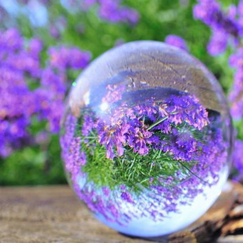 Rare Clear Asian Crystal Ball