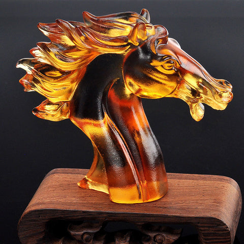 Horse Head Good Luck Figurine