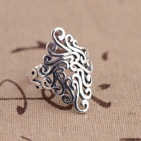 Anillos Flower Good Luck Charm