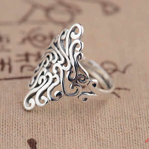 Anillos Flower Good Luck Charm
