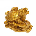 Gold Feng Shui Dragon Turtle