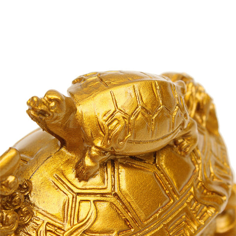 Gold Feng Shui Dragon Turtle