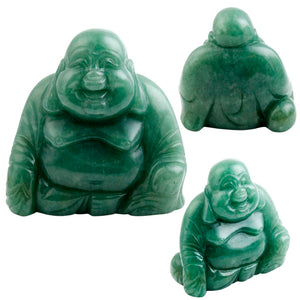 Green Carved Happy Buddha