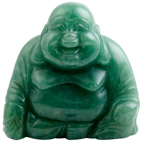 Green Carved Happy Buddha