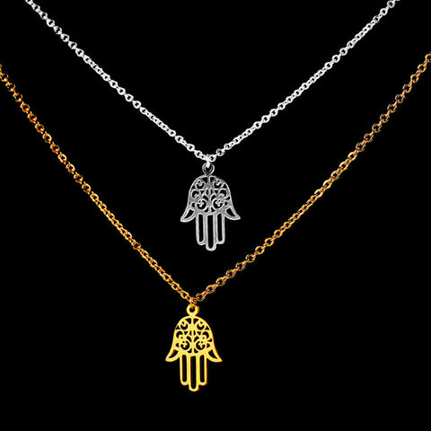 Hand Eye Pendant Chain Necklace