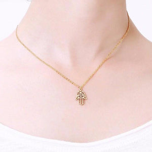 Hand Eye Pendant Chain Necklace