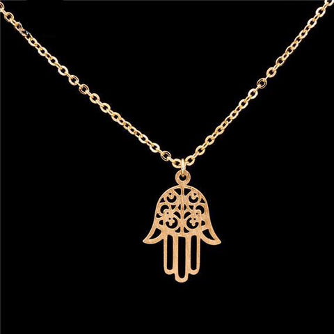 Hand Eye Pendant Chain Necklace
