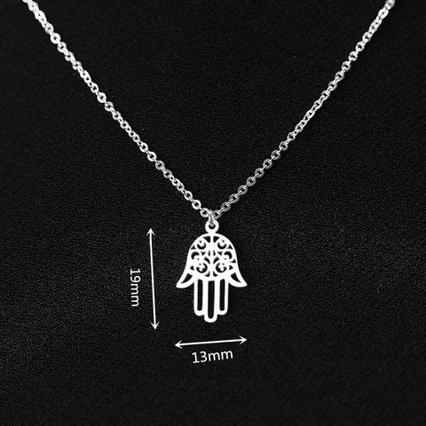 Hand Eye Pendant Chain Necklace