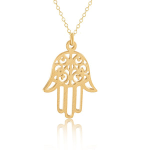 Hand Eye Pendant Chain Necklace