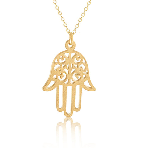 Hand Eye Pendant Chain Necklace