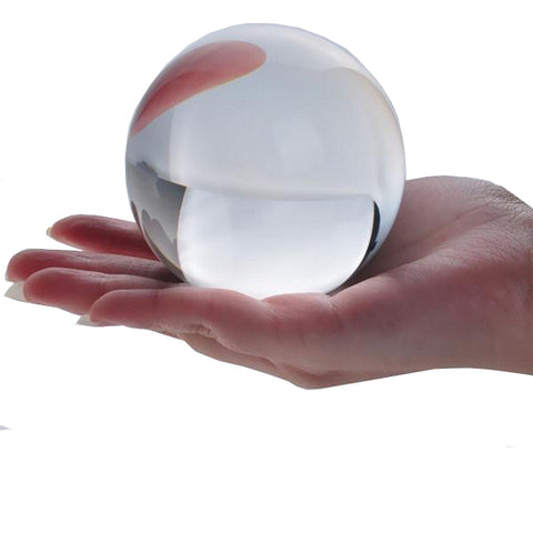 Rare Clear Asian Crystal Ball