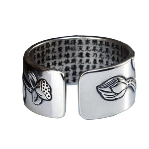Lotus Rings Good Luck Buddha
