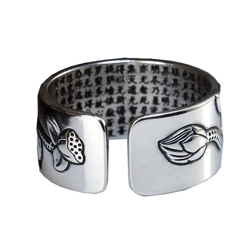 Lotus Rings Good Luck Buddha